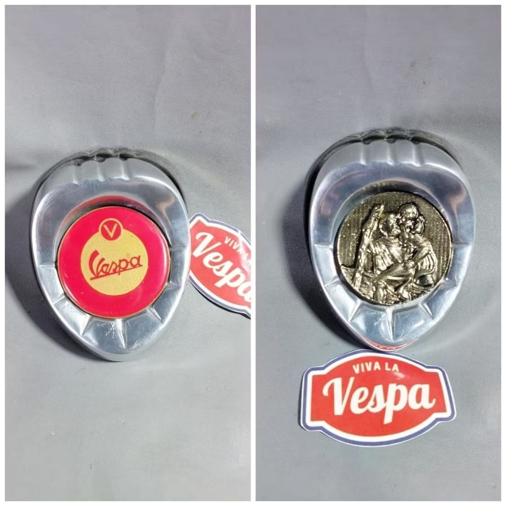 Emblem Vigano ST Christopher Vespa Lambretta Mobil Klasik