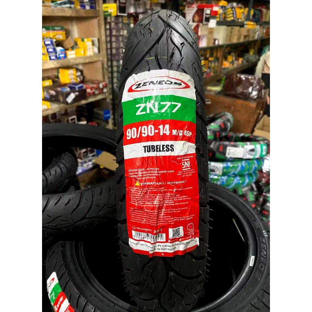 ban belakang vario 125,Beat,Mio Ban tubeless ukuran 90/90-14,merk ZENEOS ZN 77