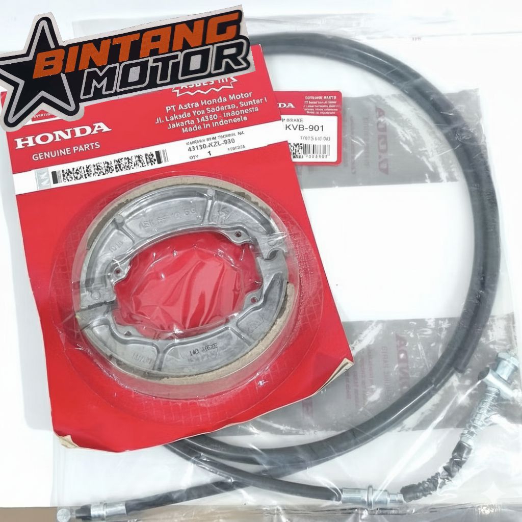KABEL REM KVB + KAMPAS REM BELAKANG  BEAT FI VARIO FI VARIO 125 SCOOPY