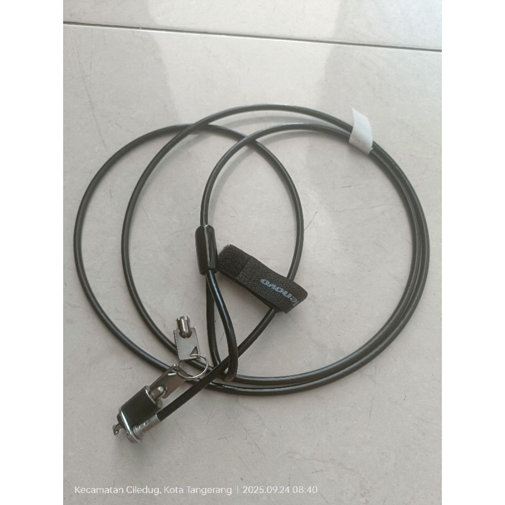 Lenovo Security Kensington Cable Lock 57Y4303 Black Kabel Pengaman PC Laptop Monitor