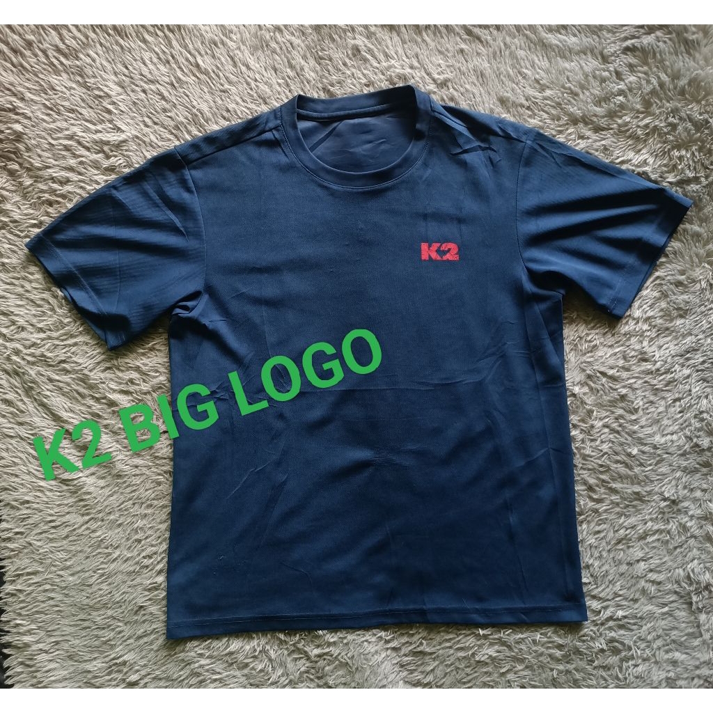 kaos pendek outdoor K2 big logo