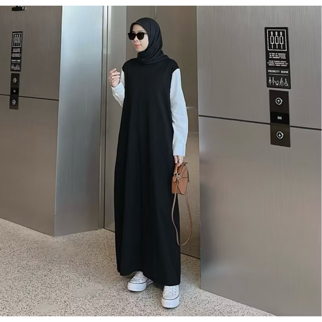 YARA DRESS Black - COTTONTREND PEKANBARU