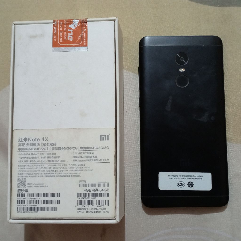 Redmi Note 4X MATOT