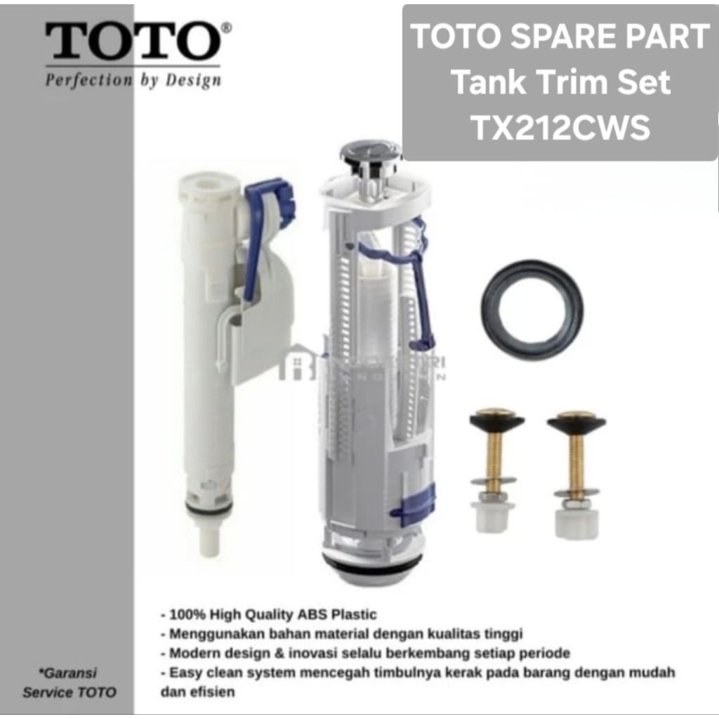 TOTO TX212CWS Tank Trim Set Pelampung Tabung Kloset TOTO