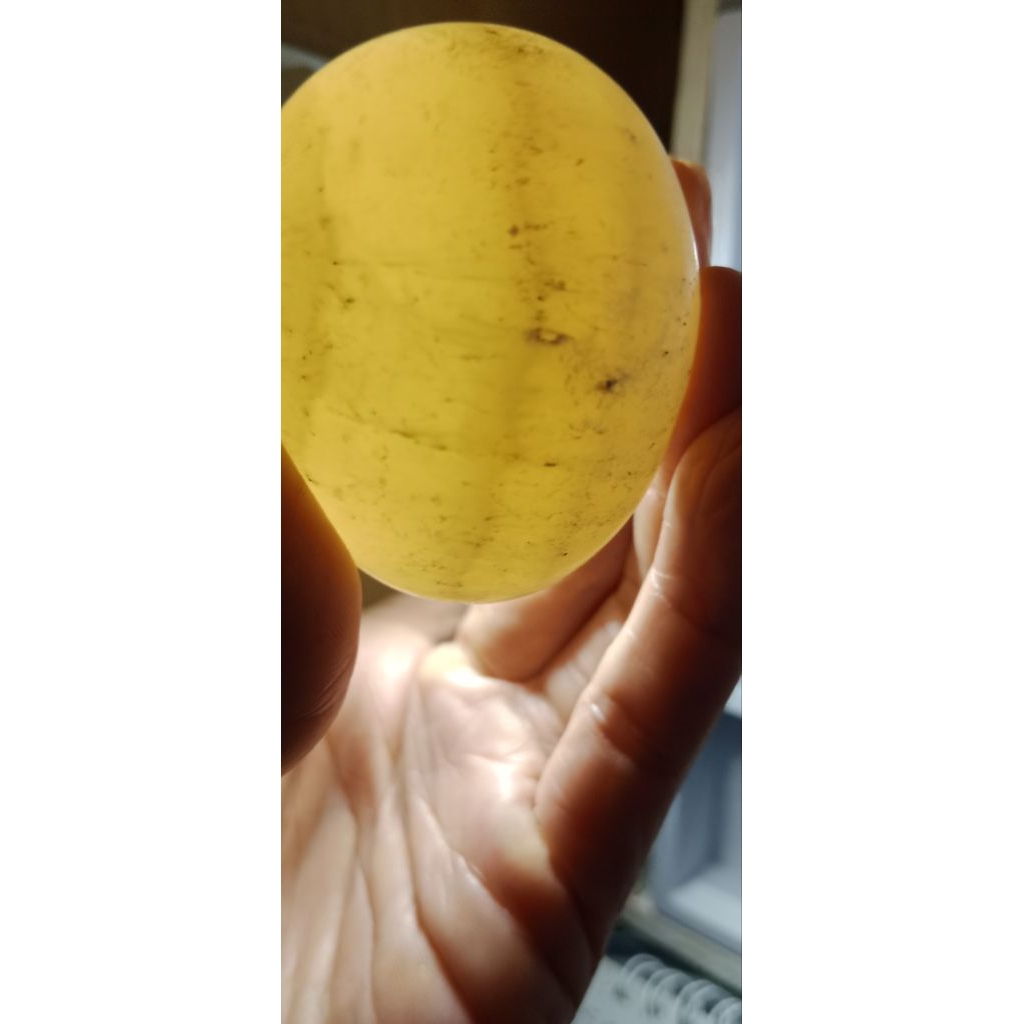 batu bentuk telur ayam natural tembus kode 494