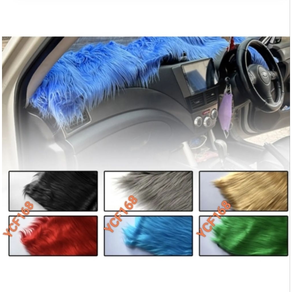 Alas / Tatakan Dashboard Mobil Bulu Korea Panjang Lembut Karpet Bulu Anti Slip/Dashmt Car Honda Brio