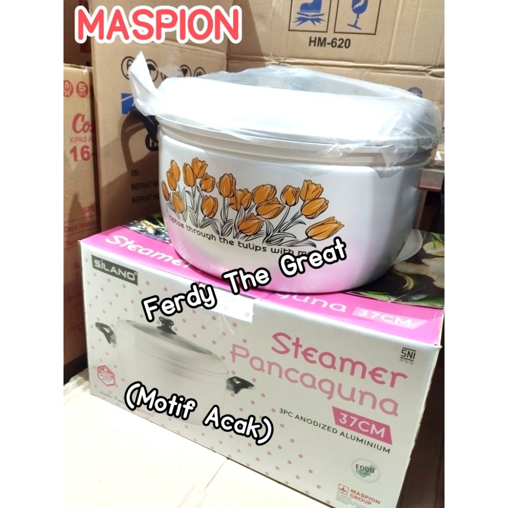 Panci pancaguna 37cm tutup kaca / panci serbaguna tutup kaca / panci jawa maspion tutup kaca / panci