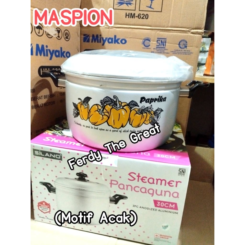 Panci pancaguna 30cm tutup kaca / panci serbaguna tutup kaca / panci jawa maspion tutup kaca / panci