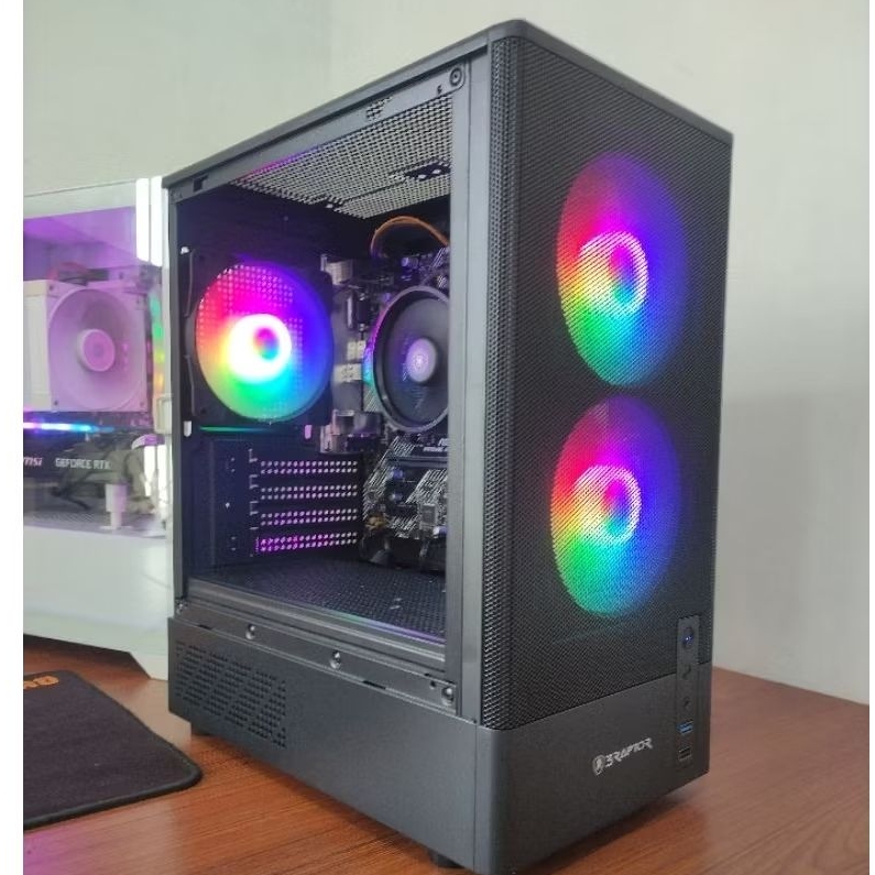PC GAMING HEMAT DAYA UPGRADABLE RYZEN 5 3400G RAM 16GB
