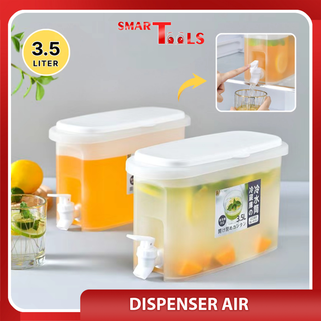 SmartTools - Dispenser Air Minum Jus Plastik 3.5L Tempat Air Minum Bucket Mini Juice Kulkas Portable