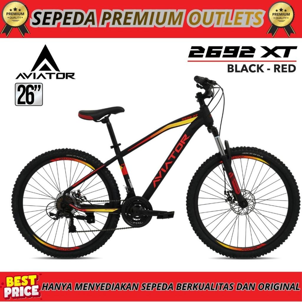 Sepeda Gunung 24 26 Inc MTB AVIATOR 2692 XT