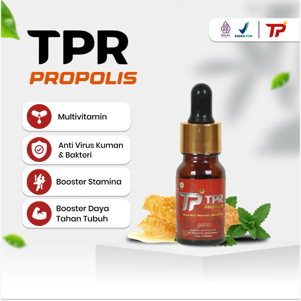 TPR PROPOLIS MURNI 100% @7ML BPOM&HALAL