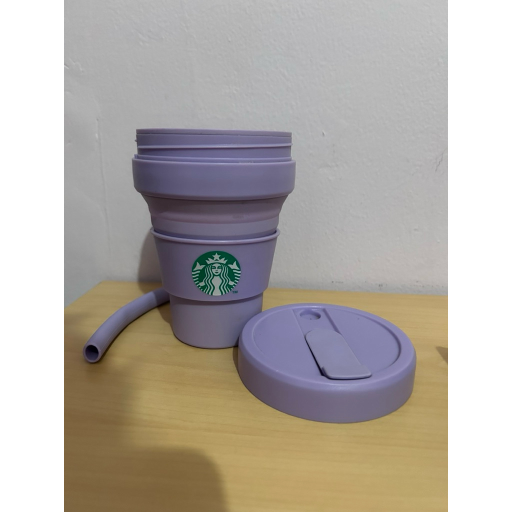Starbucks Foldable Cup Stojo Lilac