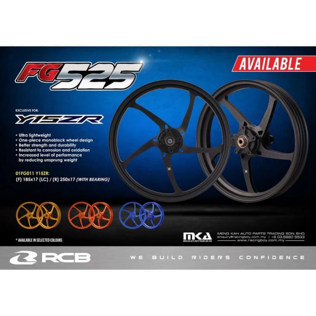 RCB FG525 FORGED RIM PNP MX KING 150 | VELG FORGET RCB FG 525 YAMAHA MX-KING 150 ORIGINAL 100% READY