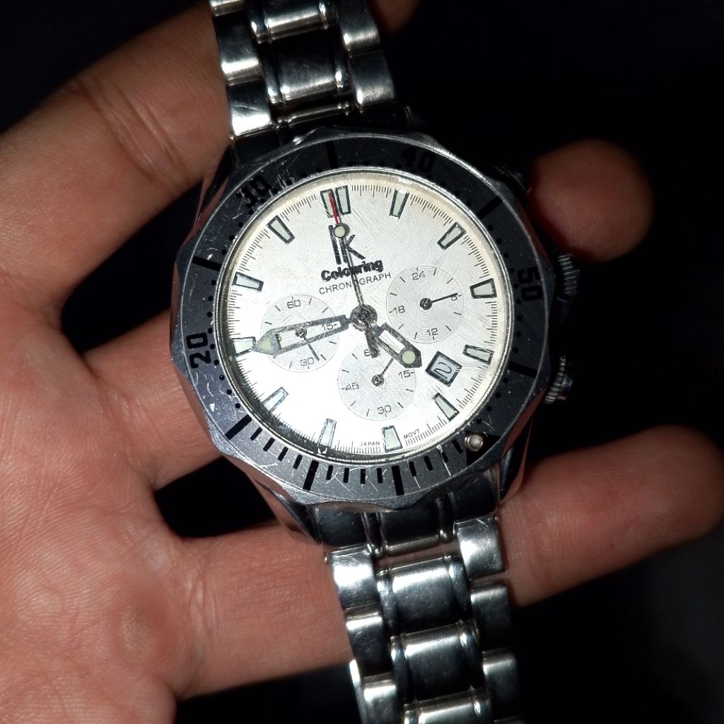 Jam Tangan IK Colouring Chronograph Wacth 98046G-S Japan (second)
