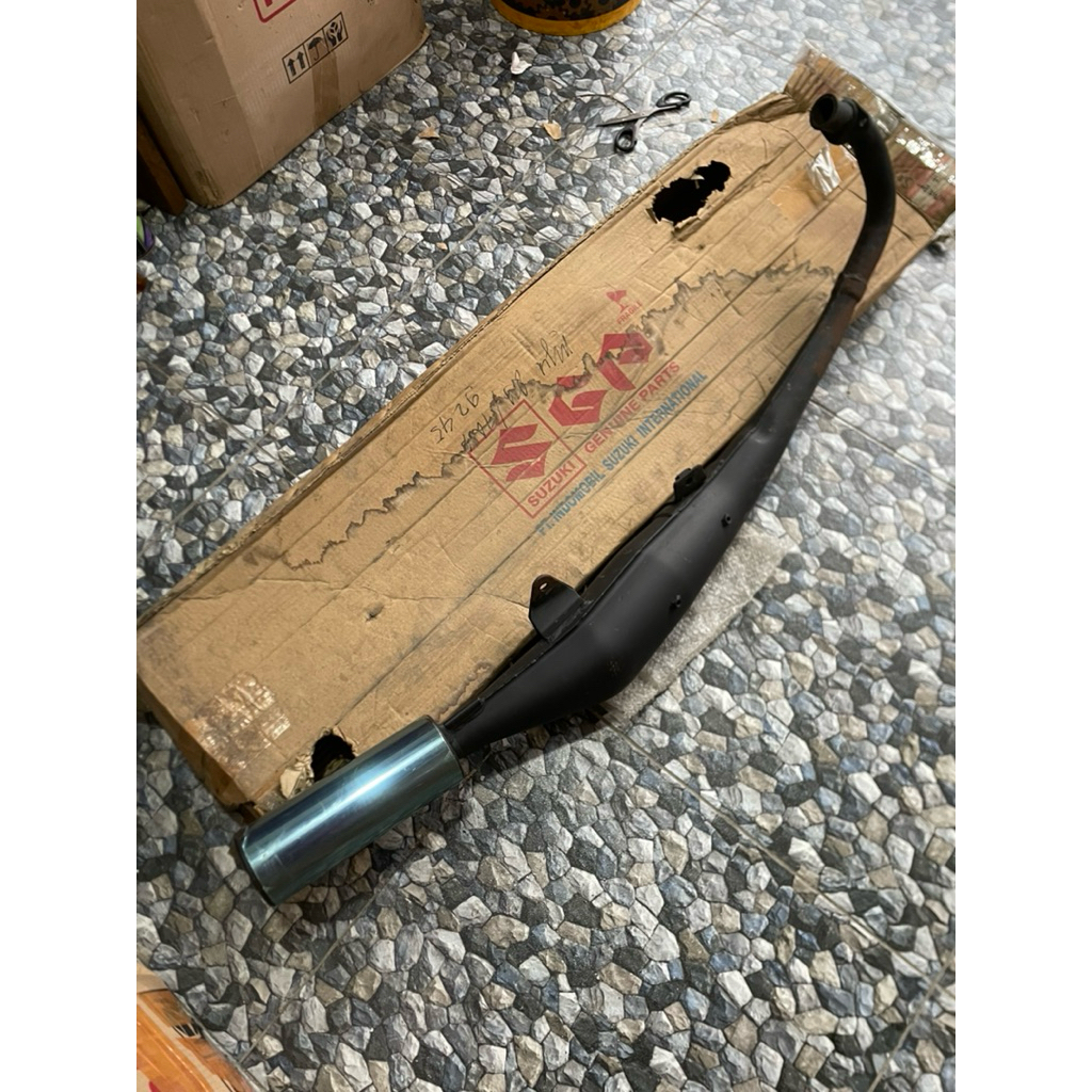 knalpot satria 2tak 2t lumba original sgp nos