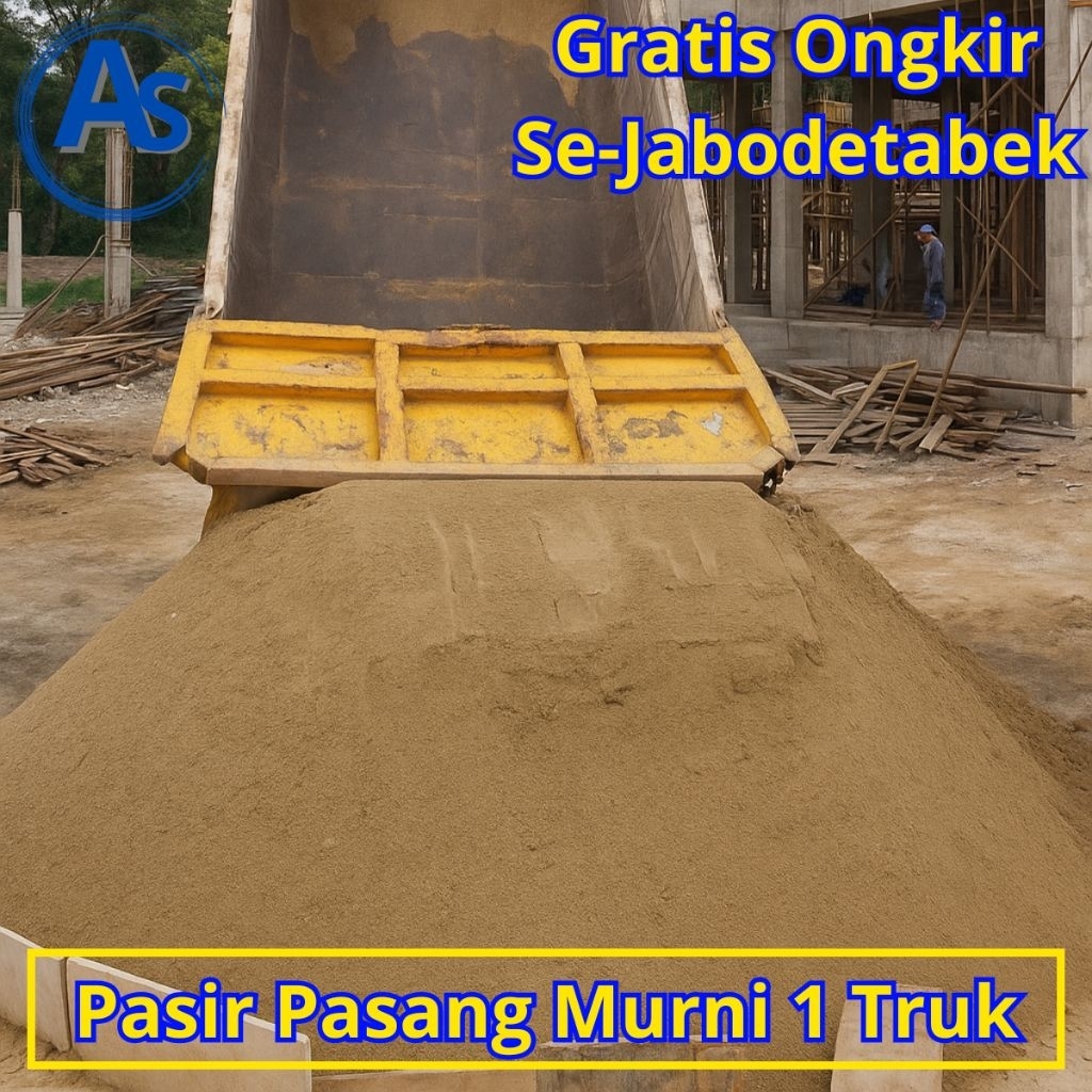 pasir pasang murni / pasir bangunan untuk plester & pasang bata