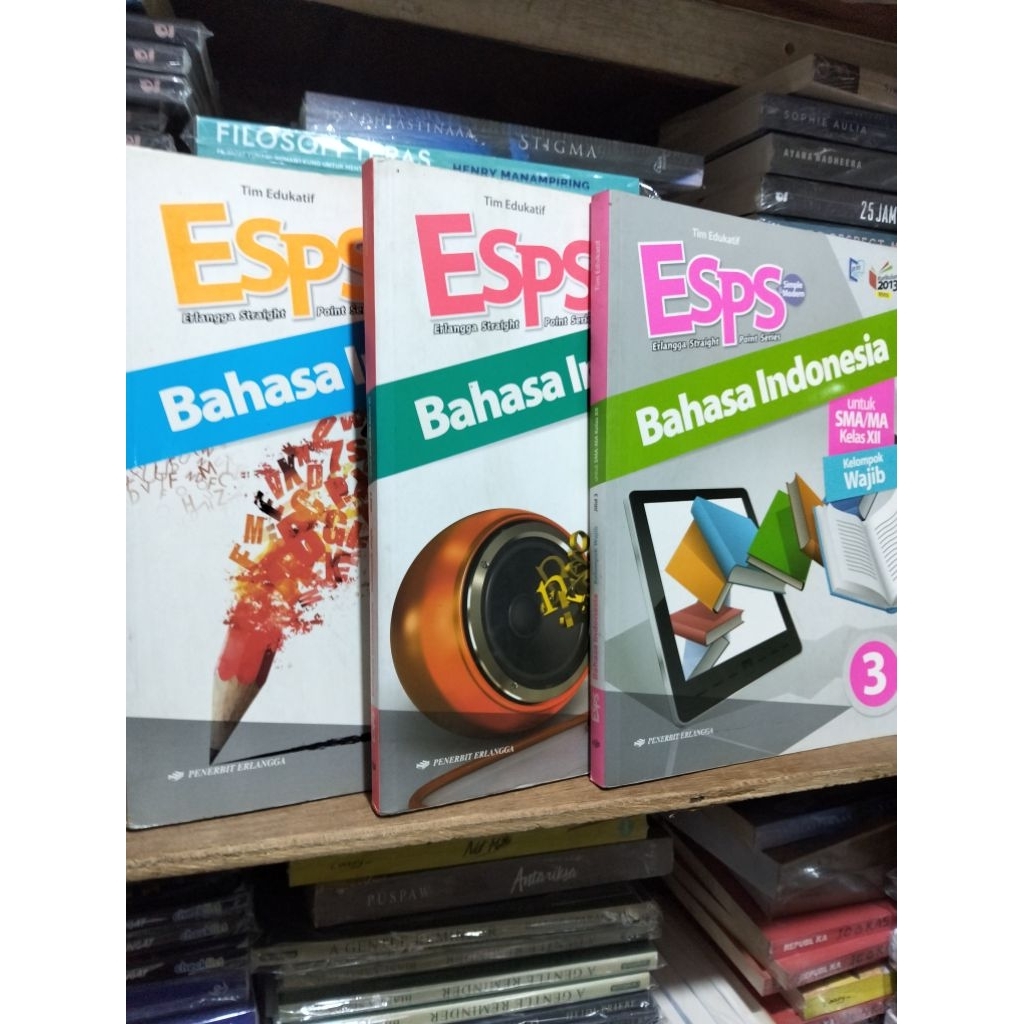 Buku ESPS Bahasa Indonesia 1,2,3 SMA/MA Kelas X,XI,XII Kurikulum 2013 Erlangga