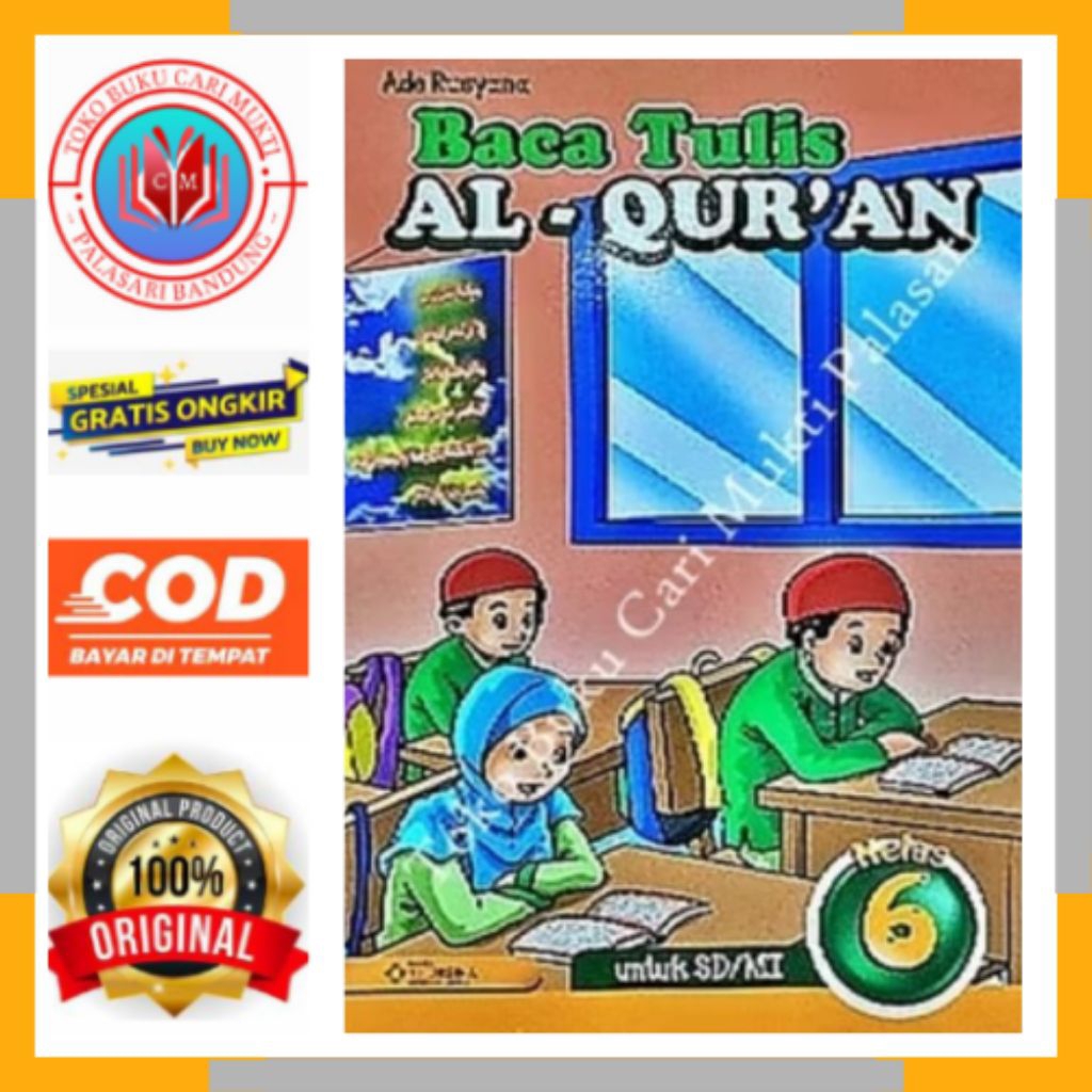 THURSINA BUKU BTQ BACA TULIS AL - QURAN UNTUK SD/MI KELAS 6 PENERBIT THURSINA