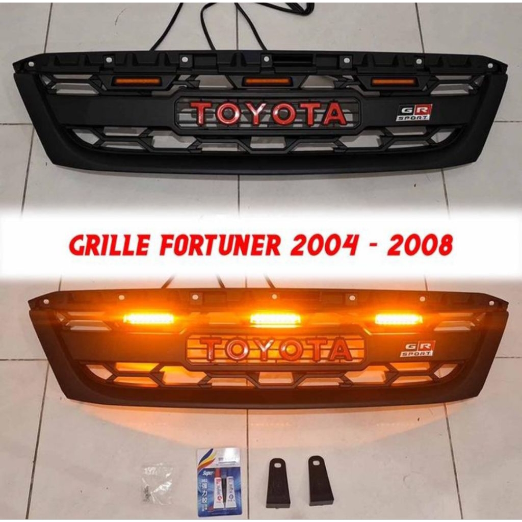 grill fortuner 2004-2008 led grill depan fortuner