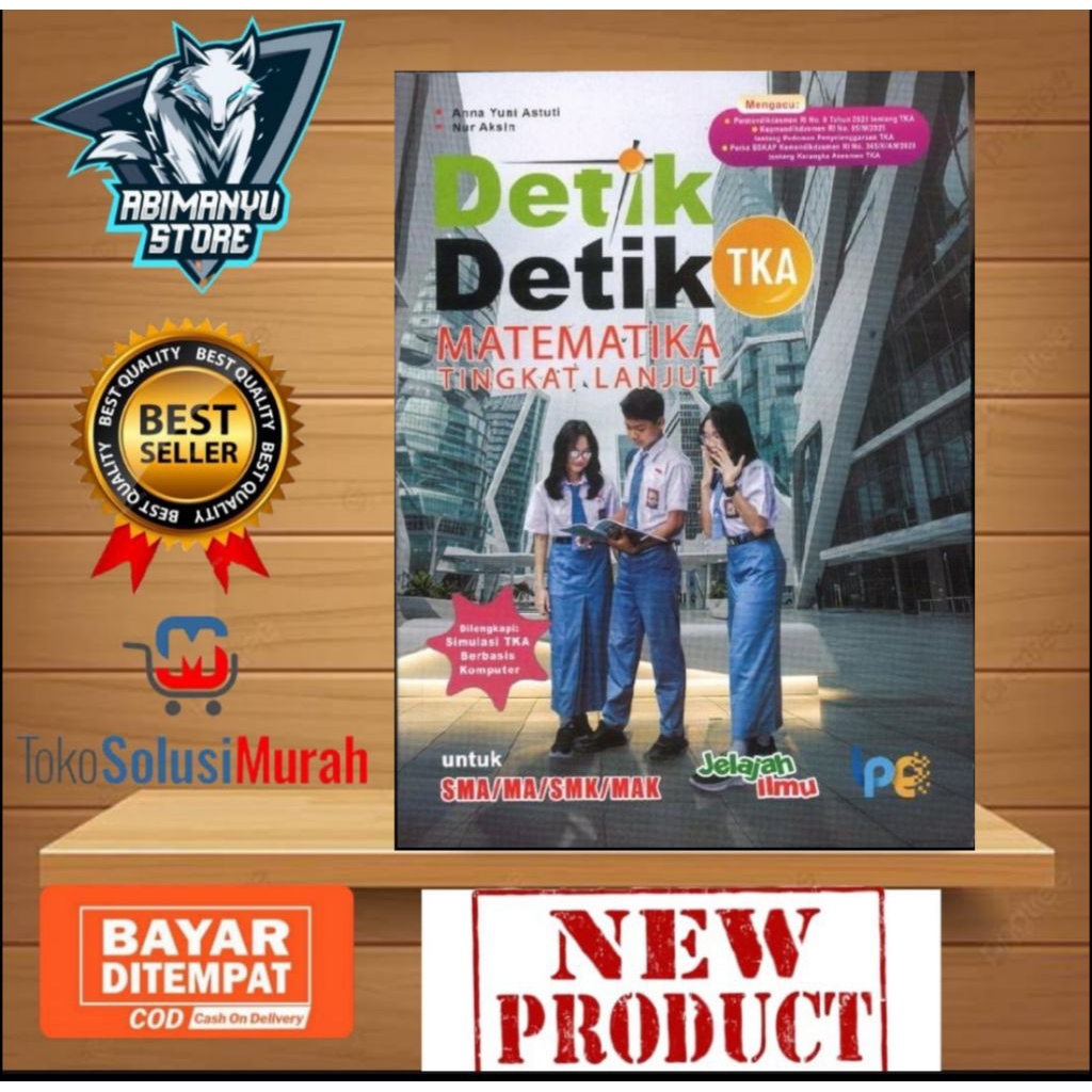 Buku 2025/2026 Detik-Detik TKA Matematika Tingkat Lanjut Untuk SMA/SMK/MA/MAK Terlaris Siswa - Soal 