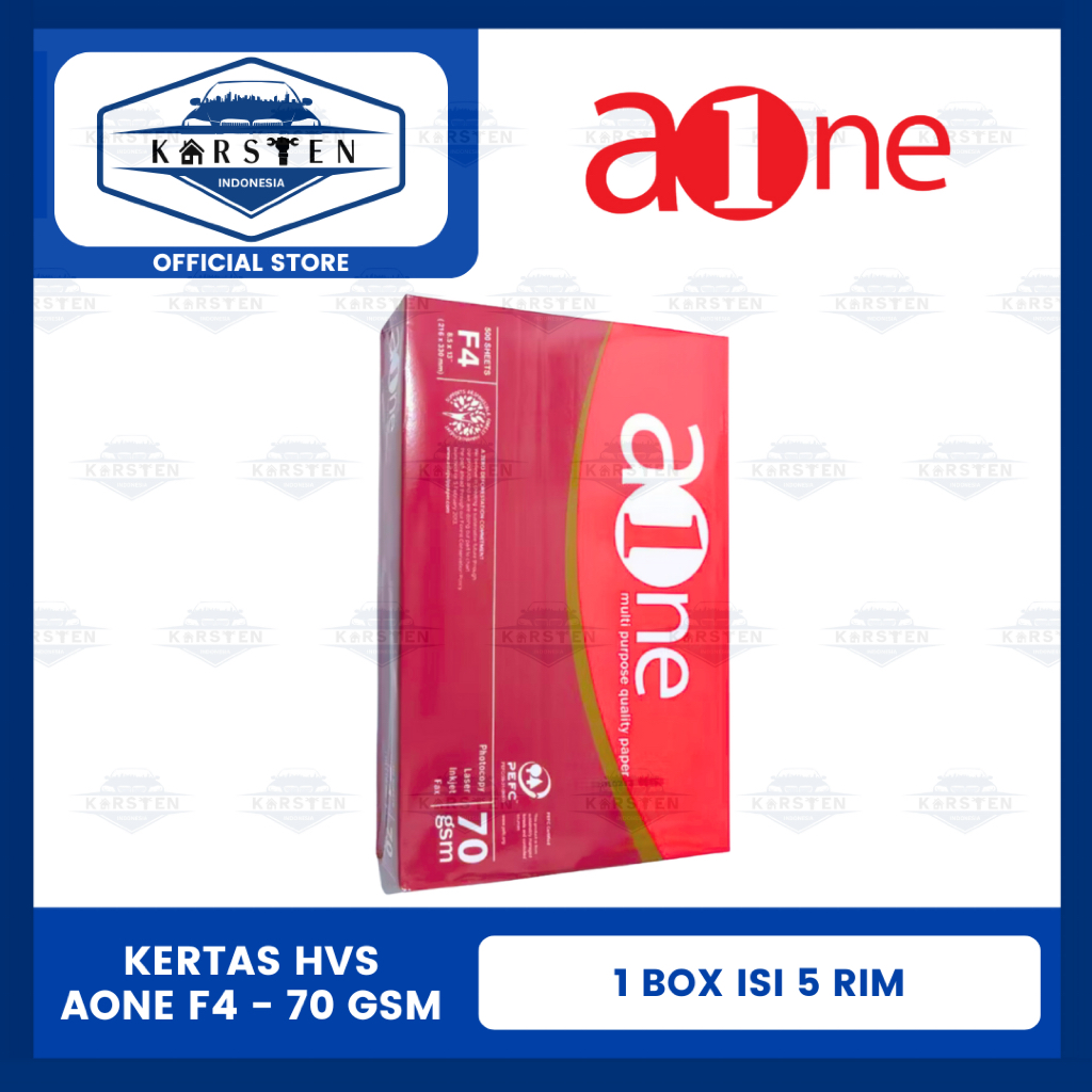 Kertas HVS Aone F4 - 70 GSM (5 Rim)