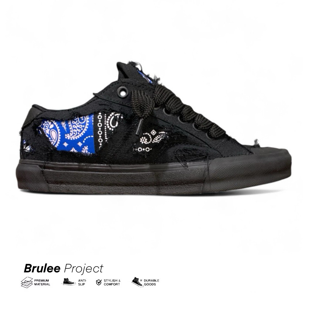 Brulee Project - Destroy Obeshoes - Full Black | Sepatu Gemuk