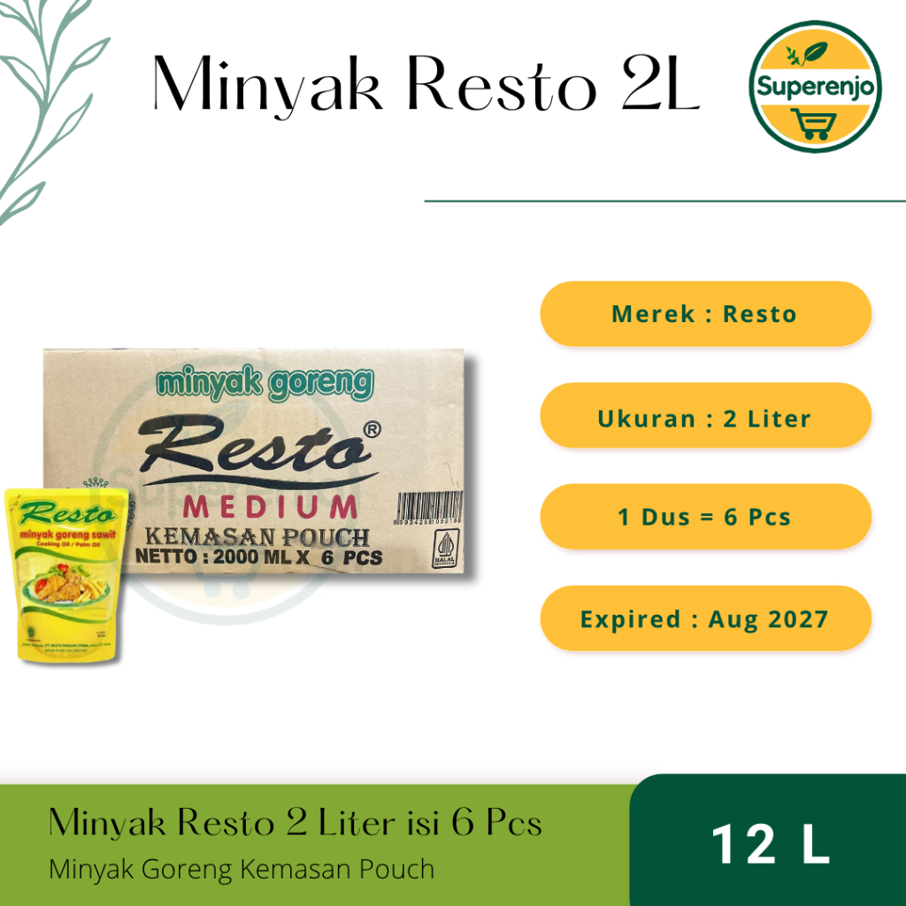 Minyak Goreng Resto 2L (1 Dus)