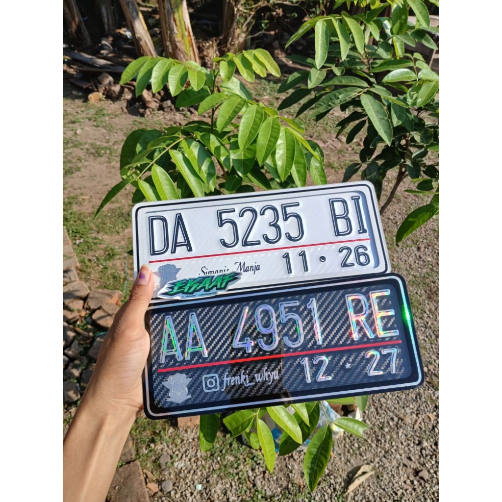 PLAT MIKA MOTOR AKRILIK
