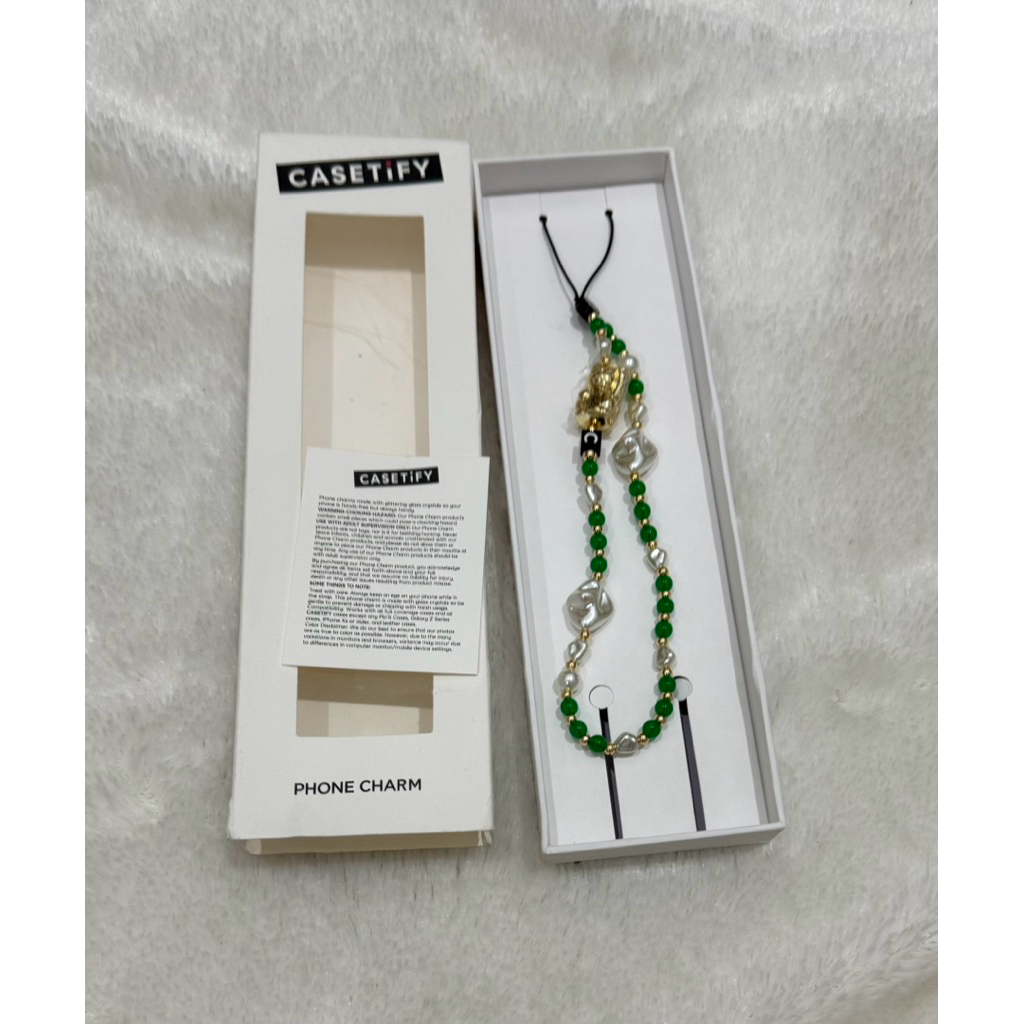 Casetify Cat Phone Charm Original - Lucky Cat Strap Phone Gantungan Hp Kucing