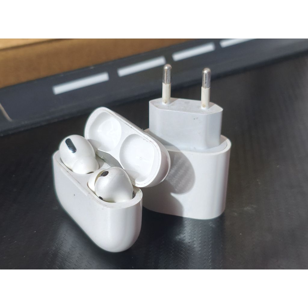 Kepala charger apple original dan airpod pro gen 1 original