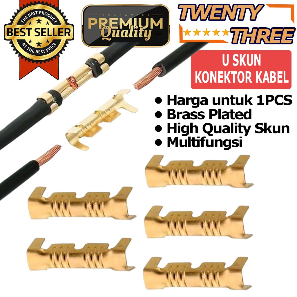Konektor Kabel Terminal U Skun Penyambung Kabel Listrik U Cable connector Crimp Press Crimping