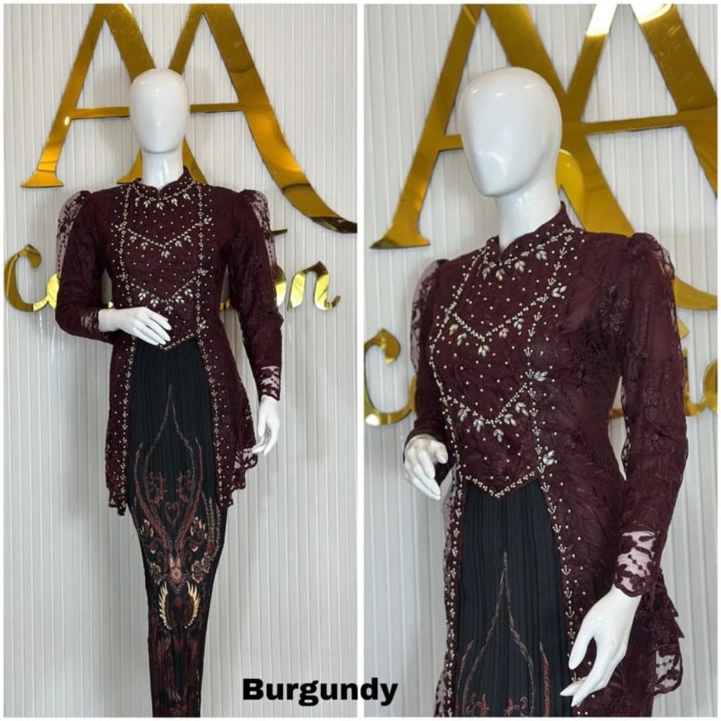Kebaya Kutubaru Miranda/Kebaya modern/Kebaya wisuda/Kebaya akad/Seragaman keluarga/Baju bridesmaid/K
