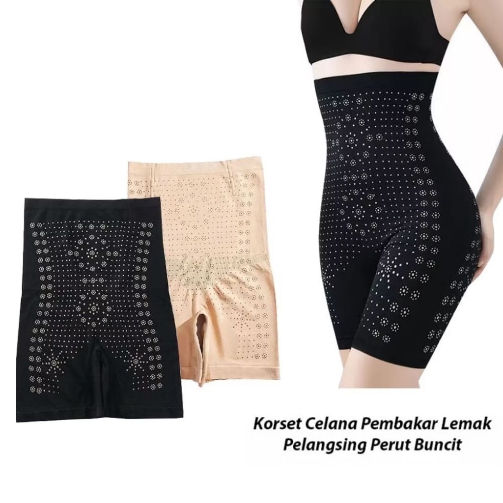 KORSET CELANA PELANGSING PERUT PINGGANG PAHA PEMBAKAR LEMAK KECILKAN BUNCIT PEMBENTUK BODY SLIMMING 
