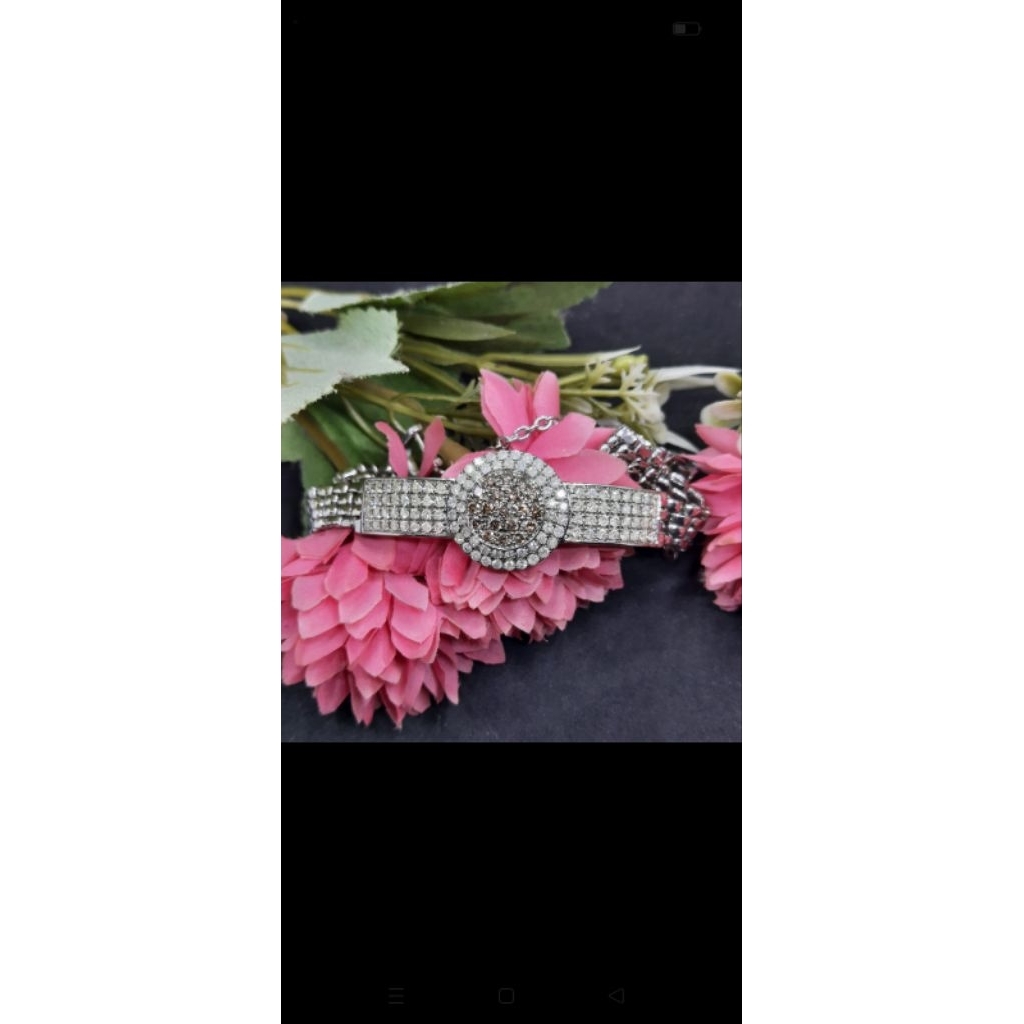 Gelang perak berlian eropa