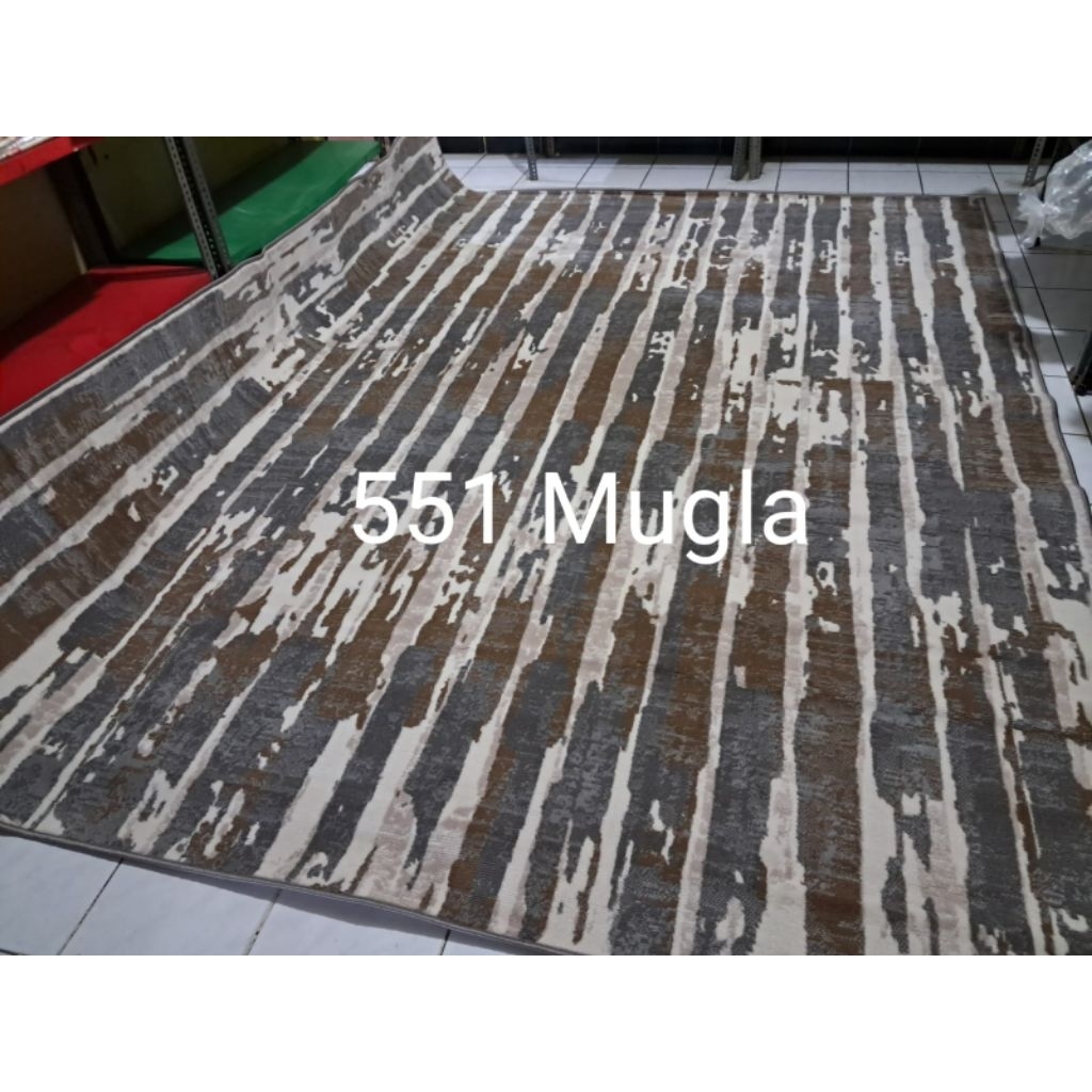 Karpet Permadani MegaJumbo 260x330 cm Bianco Abstrak Minimalis