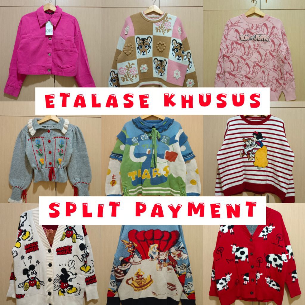 ZARA, Alice, Snow White, Tom & Jerry, Urban Revivo (Split Payment)