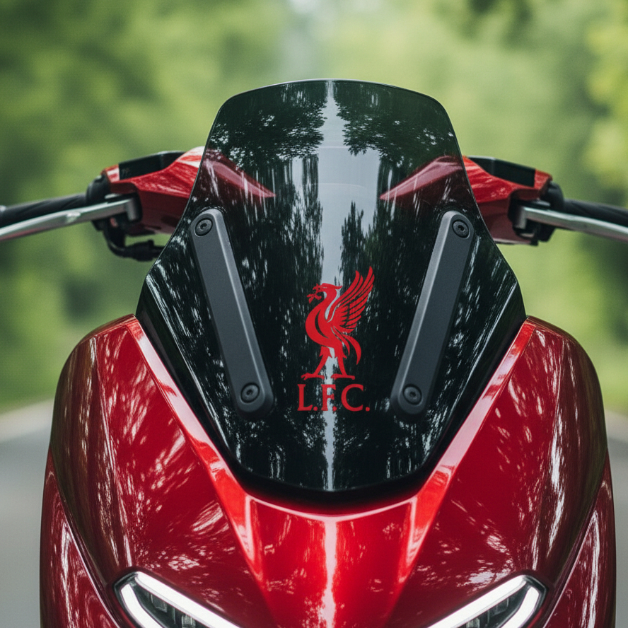 Stiker LFC Liverpool Logo Premium | Decal Mobil & Motor Keren Tahan Air | Stiker Klub Bola Fans Live