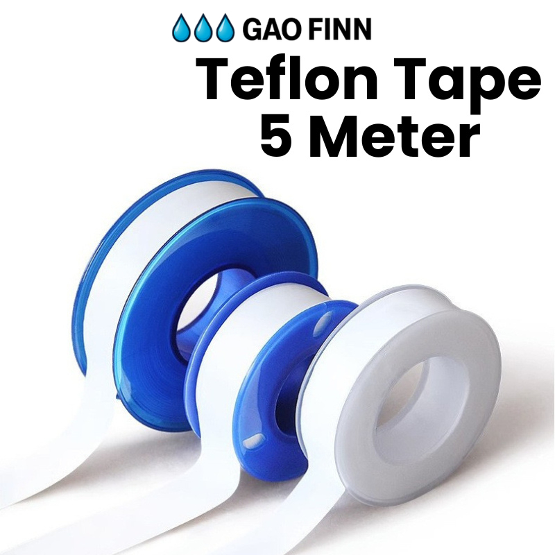 Seal Tape Teflon Anti Bocor • Solasi Ulir Pipa • Untuk Kran / Selang / Katup / Gas / Wastafel • Daya