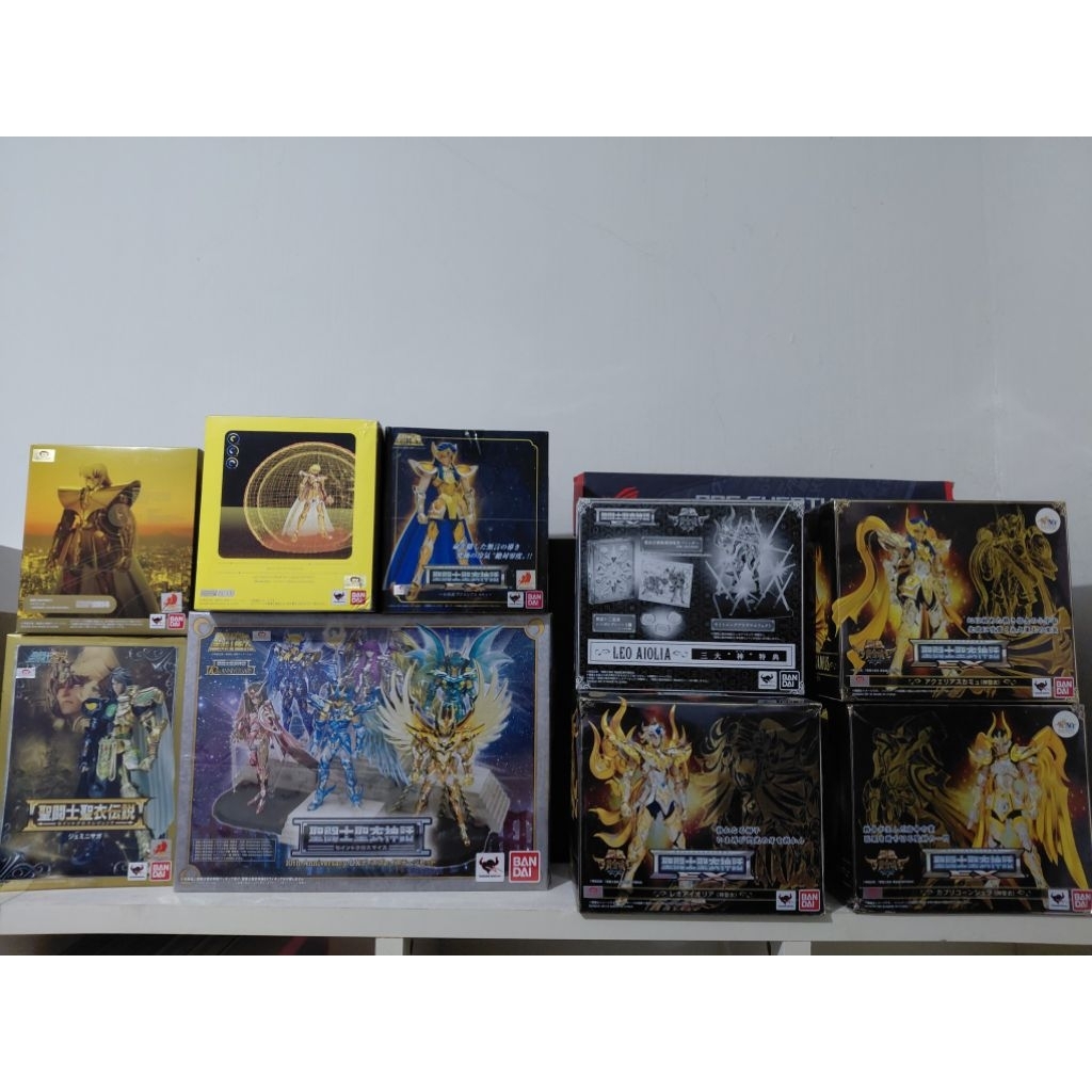 Saint Seiya Myth Cloth EX & Saint GOD SCM SOG Virgo Leo Aquarius Capricorn Gemini Display Base Effec