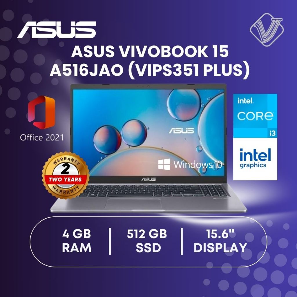 Asus Vivobook 15 A516JAO (VIPS351 PLUS)