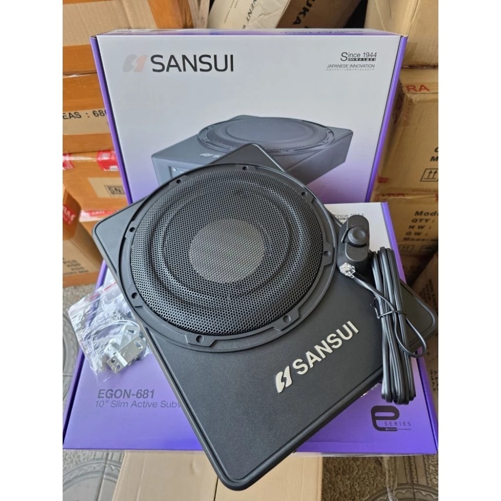 Subwoofer kolong aktif Sansui 10 inch dan 8 inch/ Sub Kolong Aktif Sansui / Sansui EGON