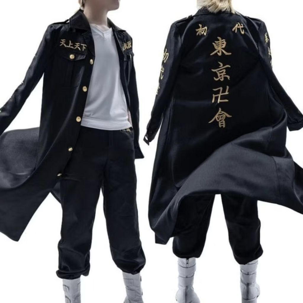 Jubah Tokyo Revengers Hitam Cosplay Mikey / Tokyo Manji Gang (Second Condition)