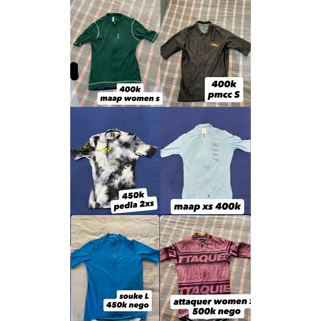 PRELOVED JERSEY BRANDED MAAP PMCC PEDLA ATTAQUER MIX SIZE