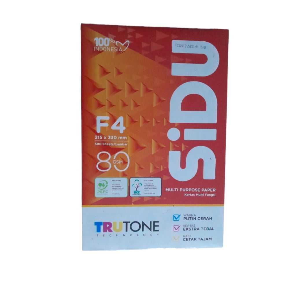 Kertas HVS Sidu F4 80 Gram