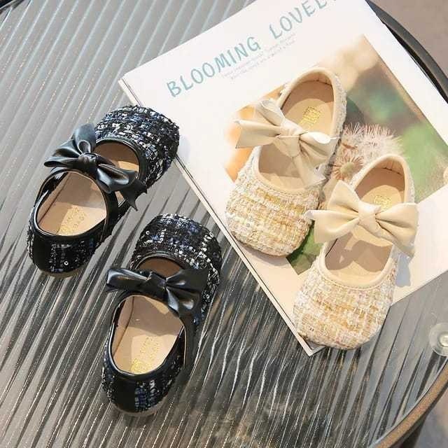 sepatu balet anak perempuan pita rajut model terbaru / sepatu anak perepuan paud tk sd / sepatu anak