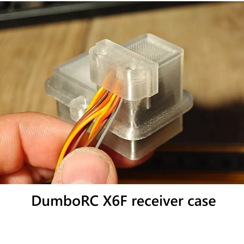 DumboRC X6F receiver case. casing atau cover untuk rx dumbo rc. jasa cetak 3d print untuk sparepart 