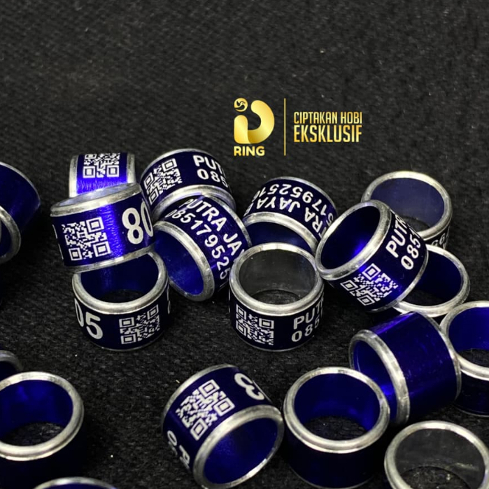 ID RING ~ MK Silver Barcode Isi 20 Pcs dipastikan berfungsi | Ring Burung Merpati, murai, kenari dll