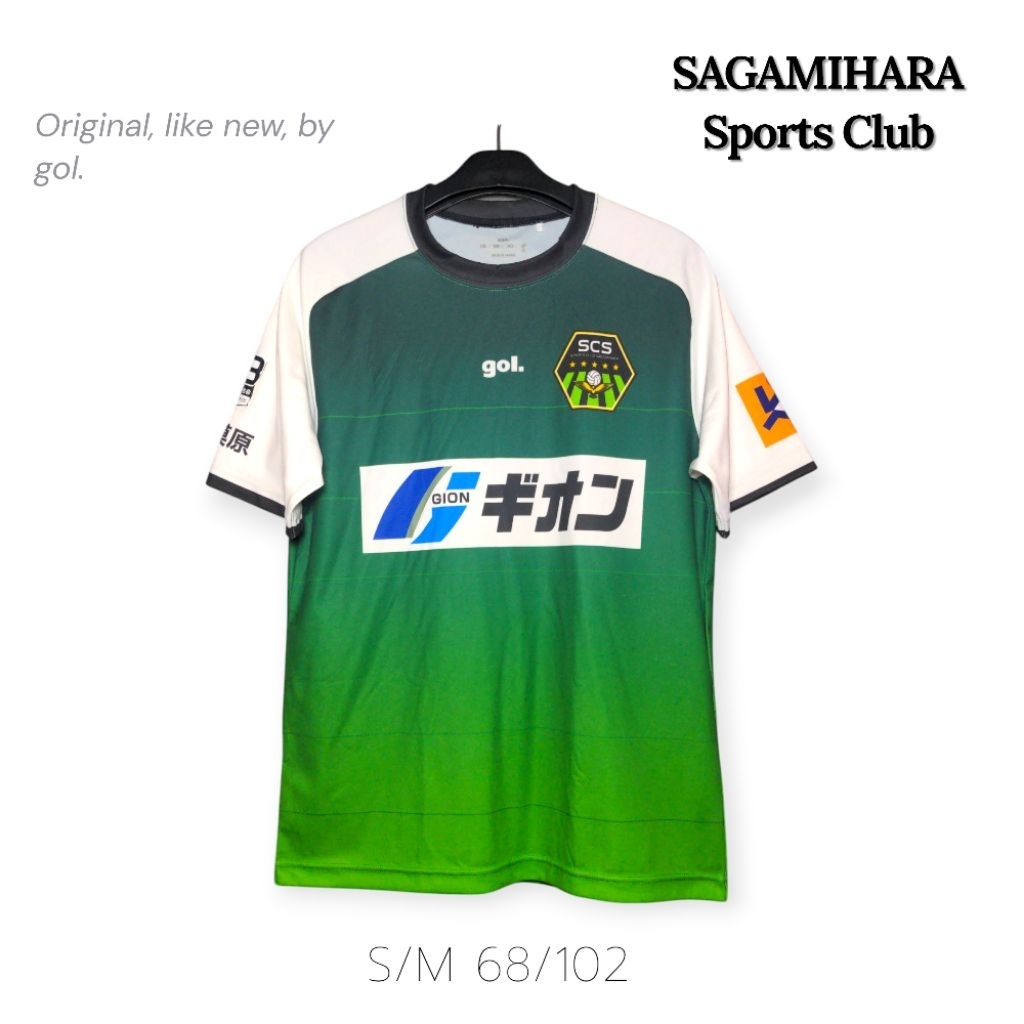 gol. Jersey Bola Liga Jepang Sports Club Sagamihara Original Player Issue Signed by Kevin Pytlik No 