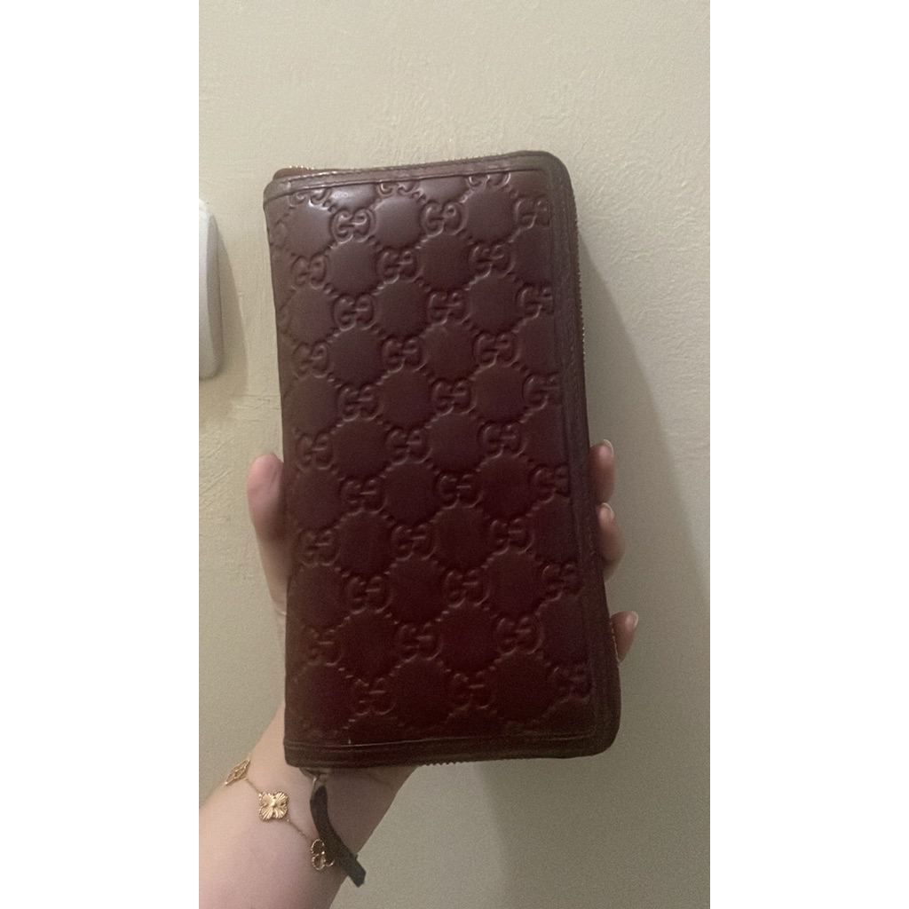 PRELOVED GUCCI WALLET ZIPPER FULL ORIGINAL